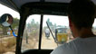 Ulrich Jessop driving a rickshaw