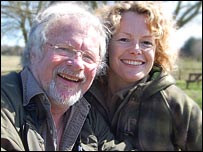 Bill Oddie and Kate Humble at Pensthorpe (for Springwatch)