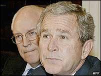 O presidente Bush e seu vice, Dick Cheney