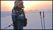Ann Daniels at the start of the expedition