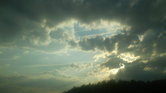 Sun shining down...