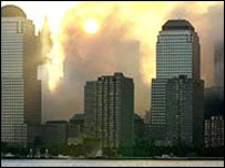 Foto tirada pouco depois dos ataques ao World Trade Center, em Nova York