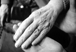 Blurred image of a hand