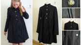 Navy wool coat... Navy wool coat...