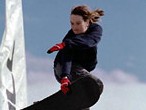 Dawn the snowboarder