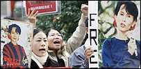Burma protests