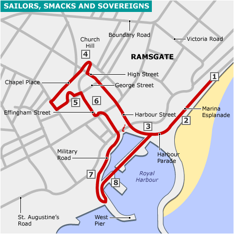 Ramsgate walk map