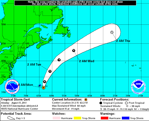 tropical storm gert