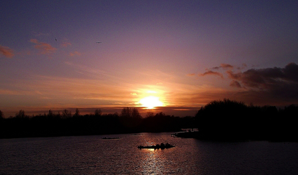 sunset, UK