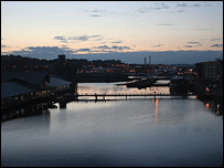 Sunrise over Dundee