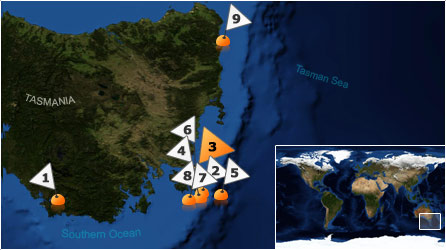 Dive map - Southern Ocean - Site 3