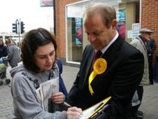 Ian Swales campaigns in Redcar