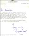 A 'thank you' letter from Margaret Thatcher 1982