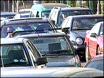 Congestion on the roads