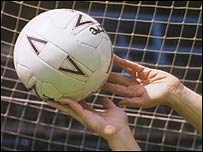 saving a goal
