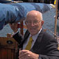 Michael back on board the Durward many years later. This photo was taken at St Georges Yacht club
